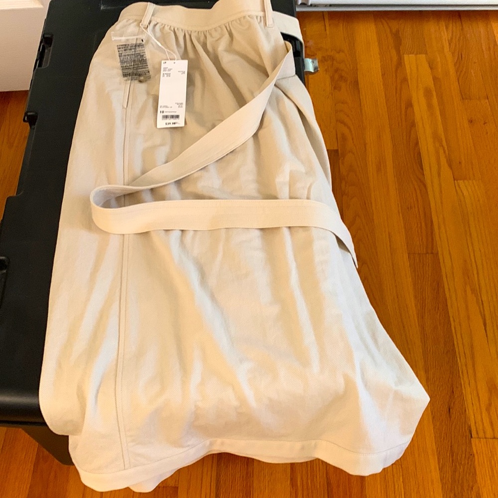 NWT Uniqlo twill jersey wrap skirt